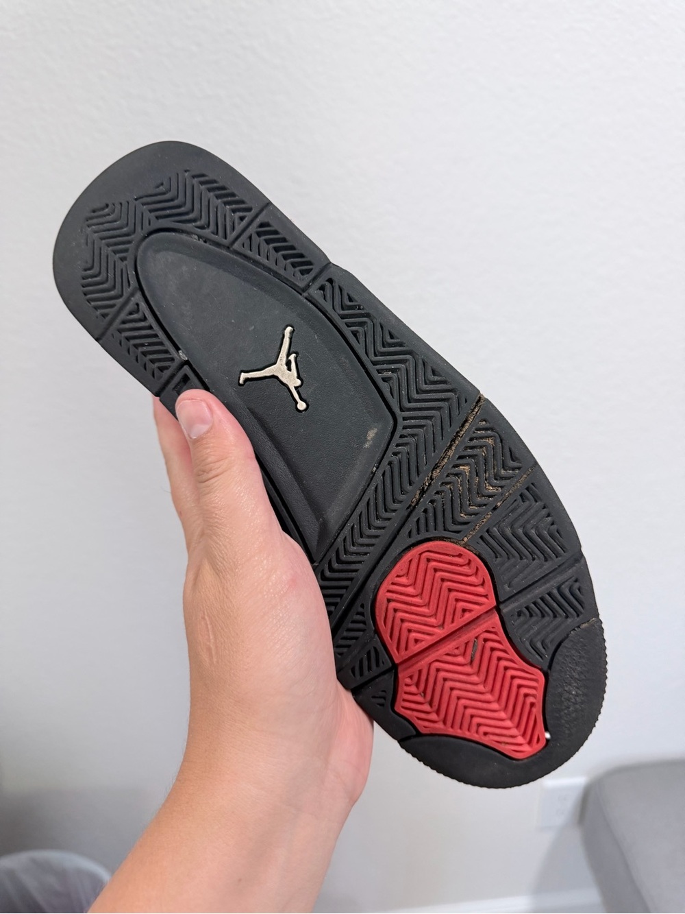 Jordan retro 4 black and red - Picture 4 of 11